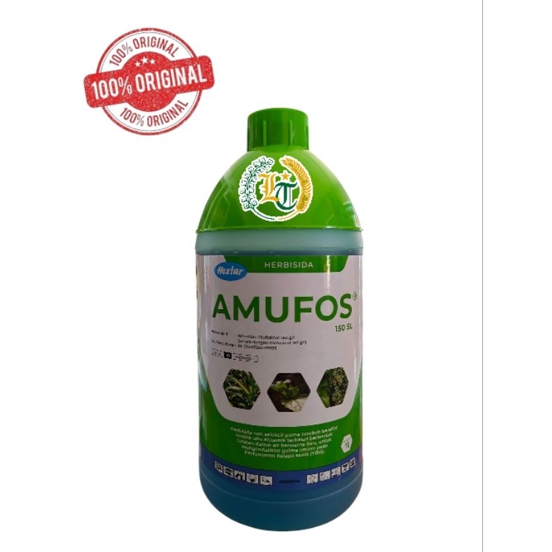 Amufos 1 Liter Obat Rumput Liar Lulangan / Herbisida Rumput Berdaun Keras Cepat