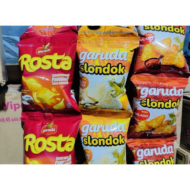 

snack garuda rosta kentang dan slondok