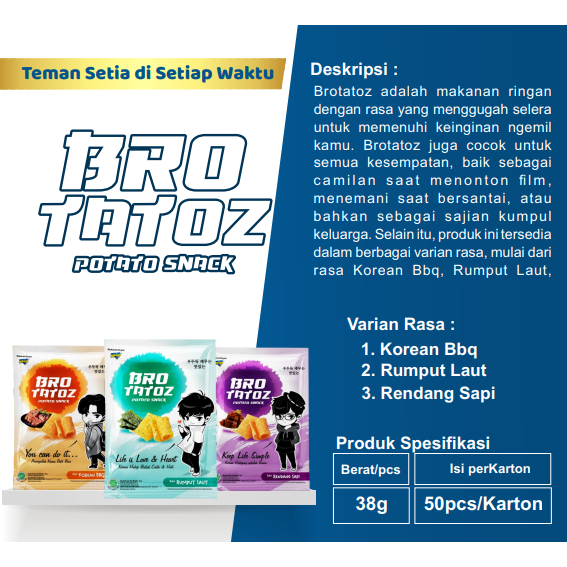 

SNACK POTATO BROTATOZ 38 GR ISI 10 PCS