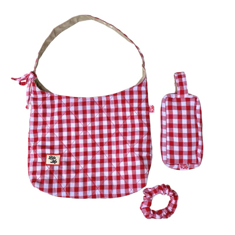 Tas Bahu Kotak-Kotak | Tas Wanita Unik Totebag Pattern | Totebag Cotton Premium | Tas Kain Lucu | BI