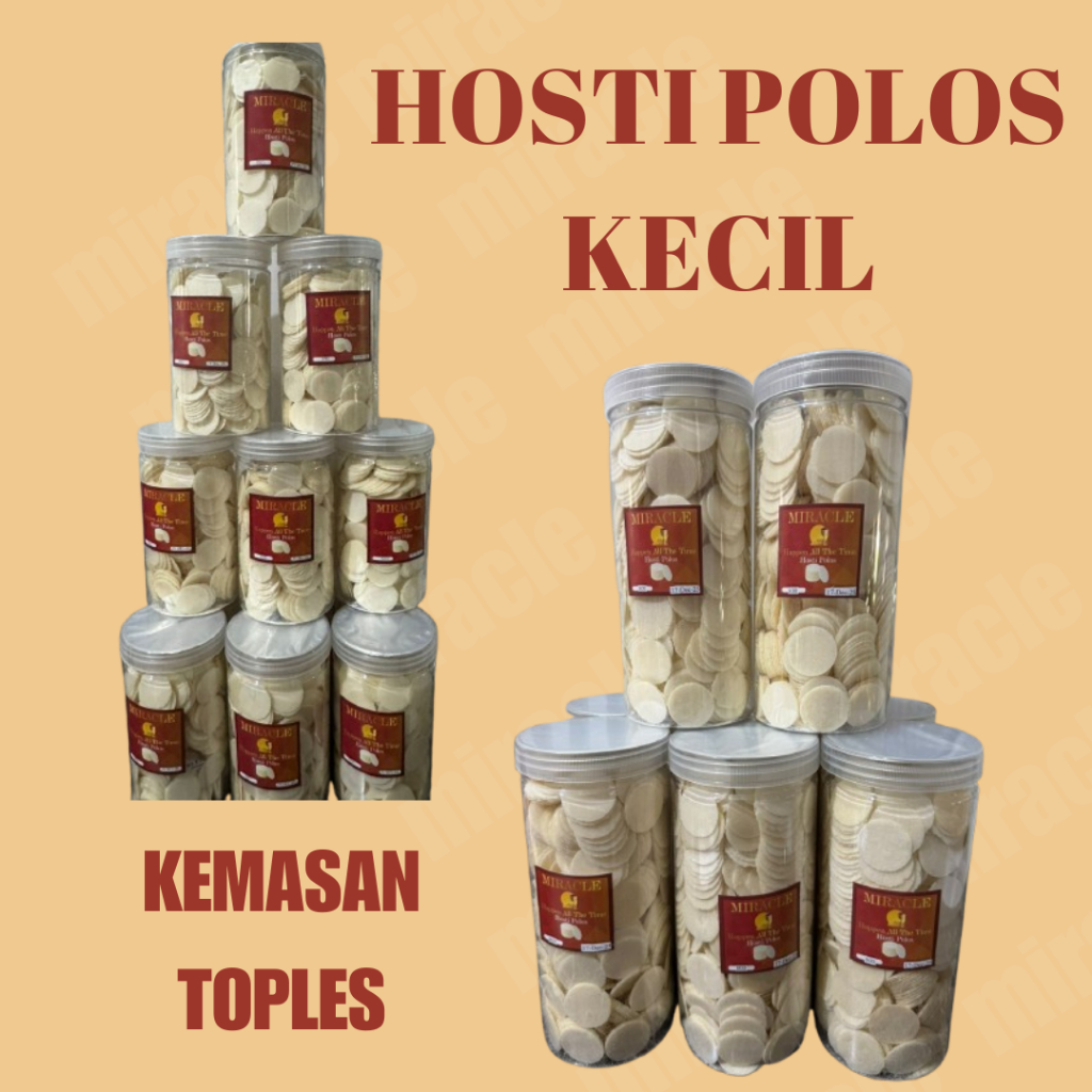 

Roti Perjamuan Hosti 250 Gr - Hosti 1000 PC - Hosti Murah - Hosti Polos - Remahan Hosti - Simping