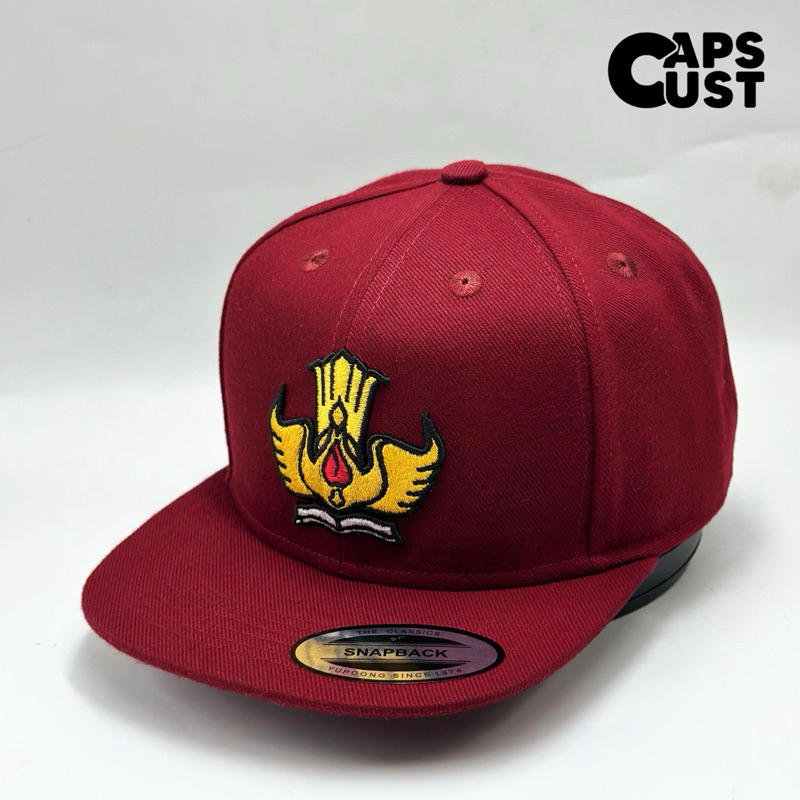 CAPS - TOPI SNAPBACK SD CAPSCUST NEW FULL MAROON