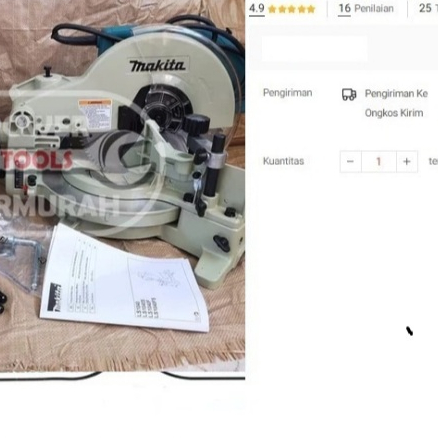 

MESIN POTONG ALUMINIUM MITRE SAW MITER SAW MAKITA LS 1040 LS1040 MKS