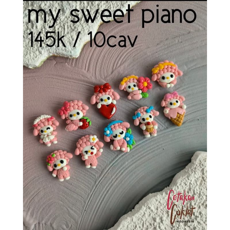 Cetakan Cokelat My sweet piano