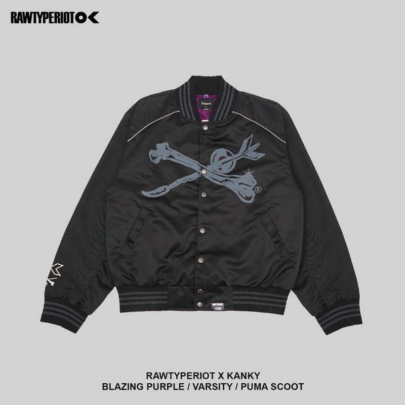 [ORIGINAL] VARSITY BLAZING PURPLE KANKY X RAW TYPE RIOT