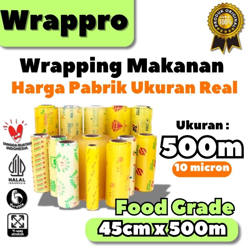 Plastik Wrapping Makanan 45x500 / Wrapping Food Grade 45cm x 500m