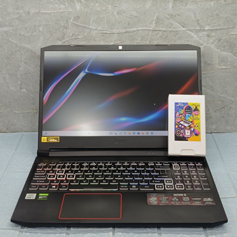 LAPTOP ACER NITRO AN515-55 INTEL CORE I7 GEN 10 RAM 8 GB SSD 512 GB GTX1650ti