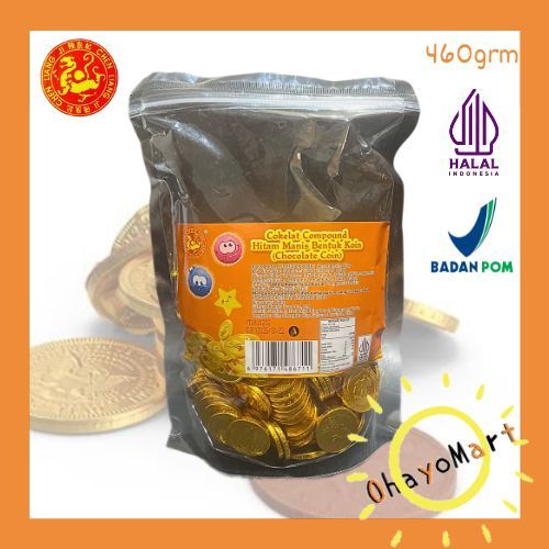 

Cokelat koin curah / chocolate coin imlek pack kecil / Cokelat koin emas 460g