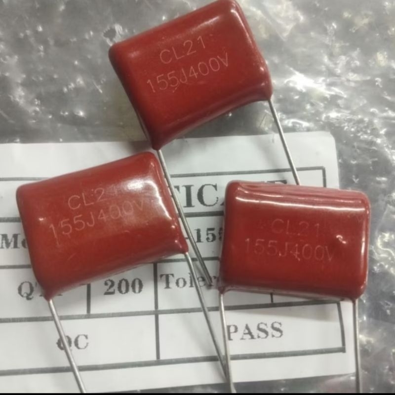 KAPASITOR  MILAR155J 400 VOLT CAPASITOR 155J400V KUALITASBAIK
