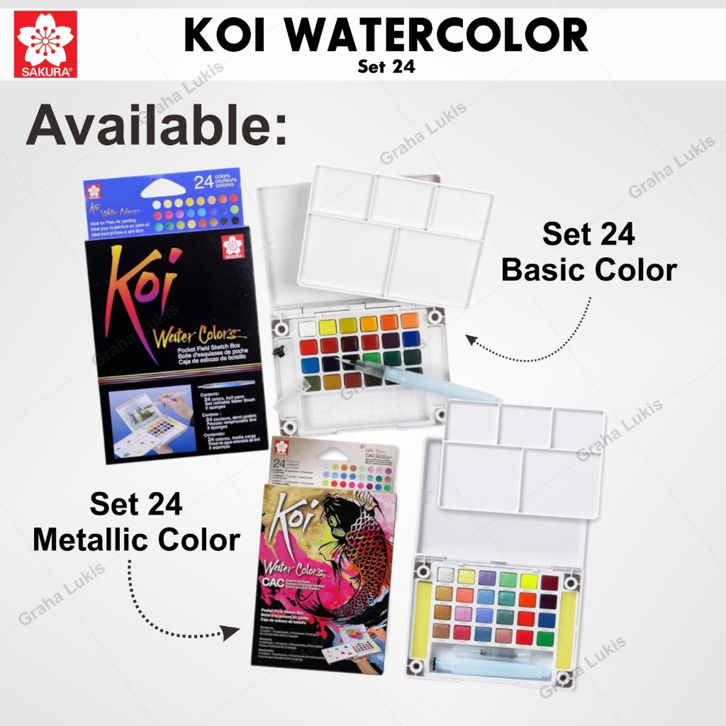 

HJK Sakura Koi Watercolor Pocket 24 Colours