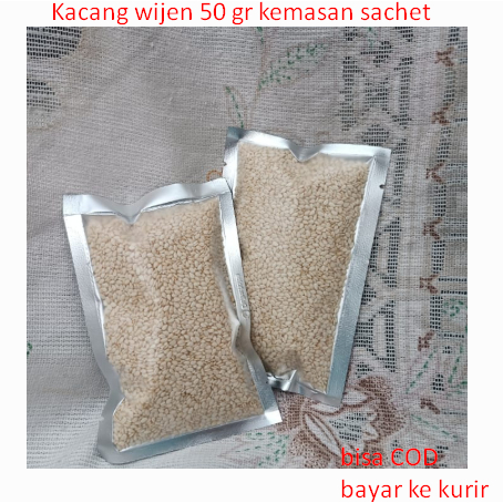 

Kacang wijen 50 gr kemasan sachet