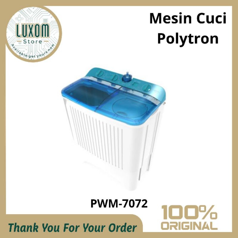 Mesin Cuci Polytron PWM-7072 (7kg) /mesin cuci Polytron 2 tabung/mesin cuci /Polytron