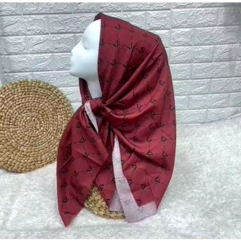 Hijab voal motif vz kw terbaru| voal motif premium