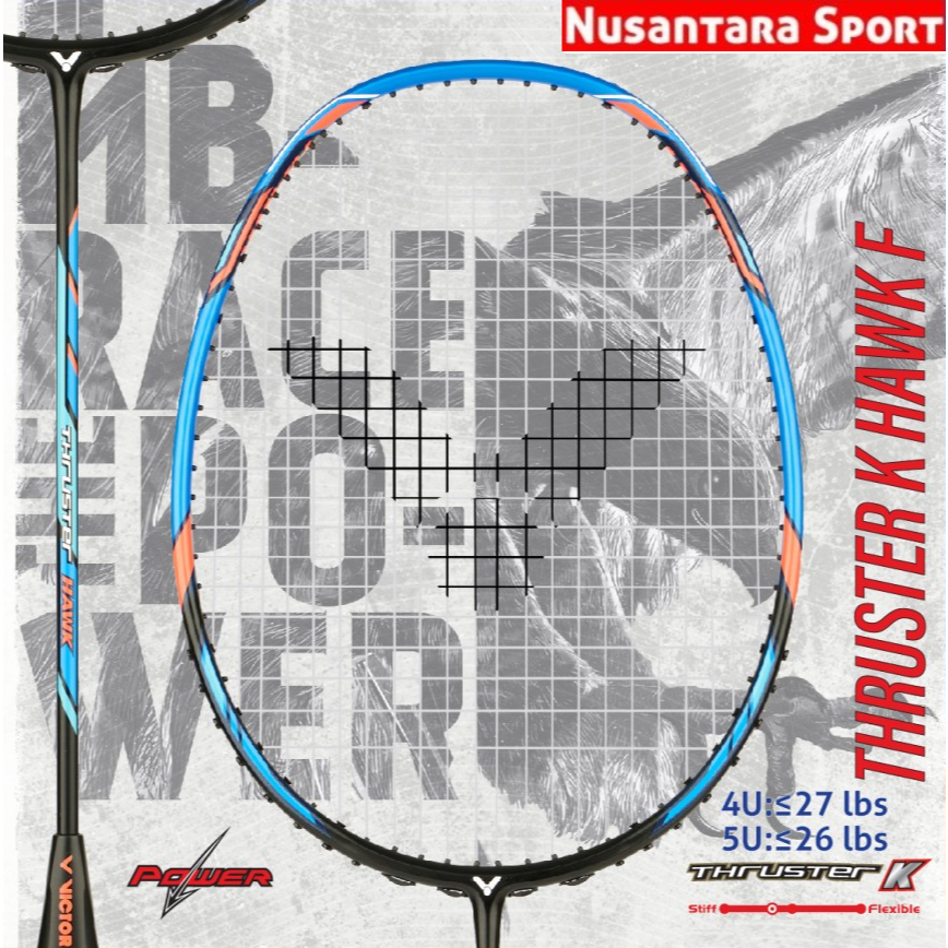 Raket Badminton Victor THRUSTER K-HAWK / TK Hawk - F
