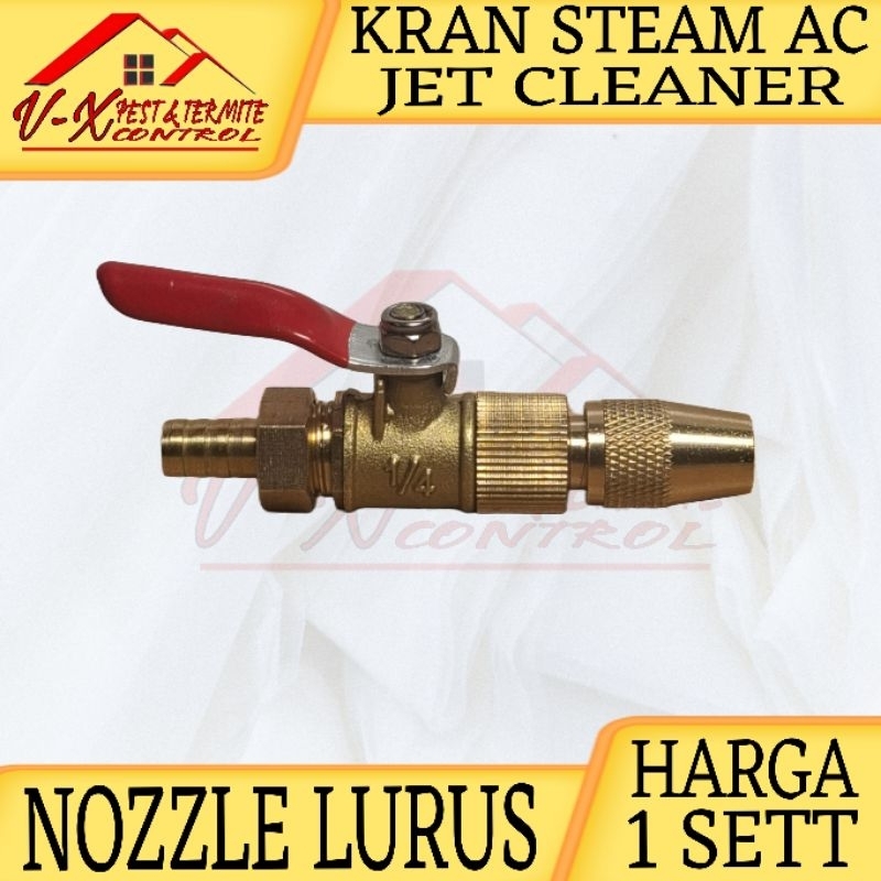 KRAN STEAM AC JET CLEANER + NOZZLE BENGKOK / LURUS