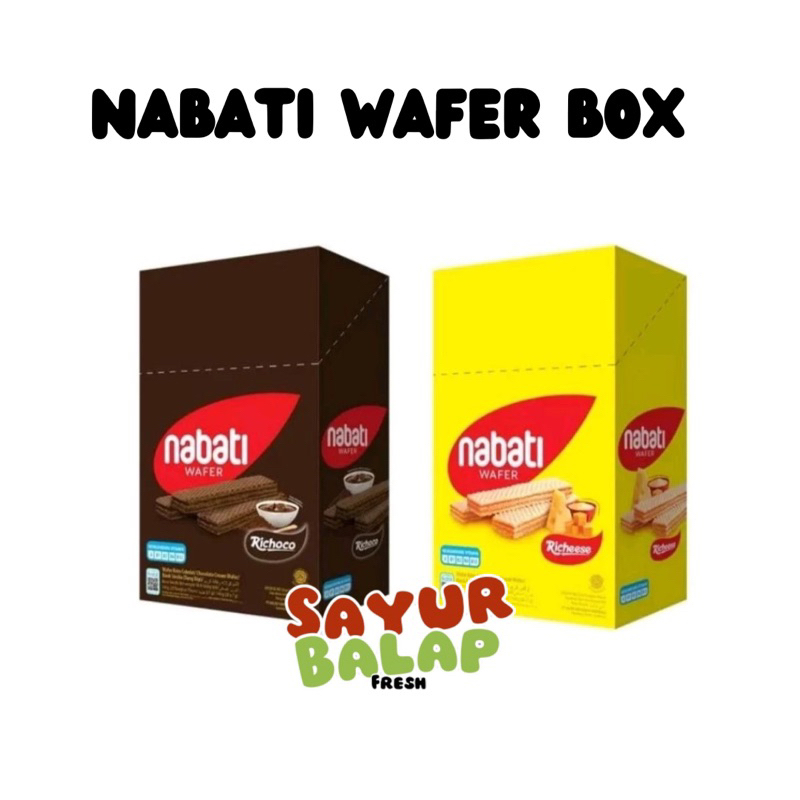 

Wafer Nabati Box isi 20pcs Wafer Richeese Nabati