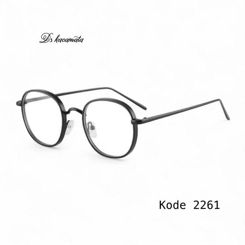 LION - Frame Kacamata Optik/Fashion | Photochromic | Bluechromic | Antiradiasi Kacamta Bulat 2261