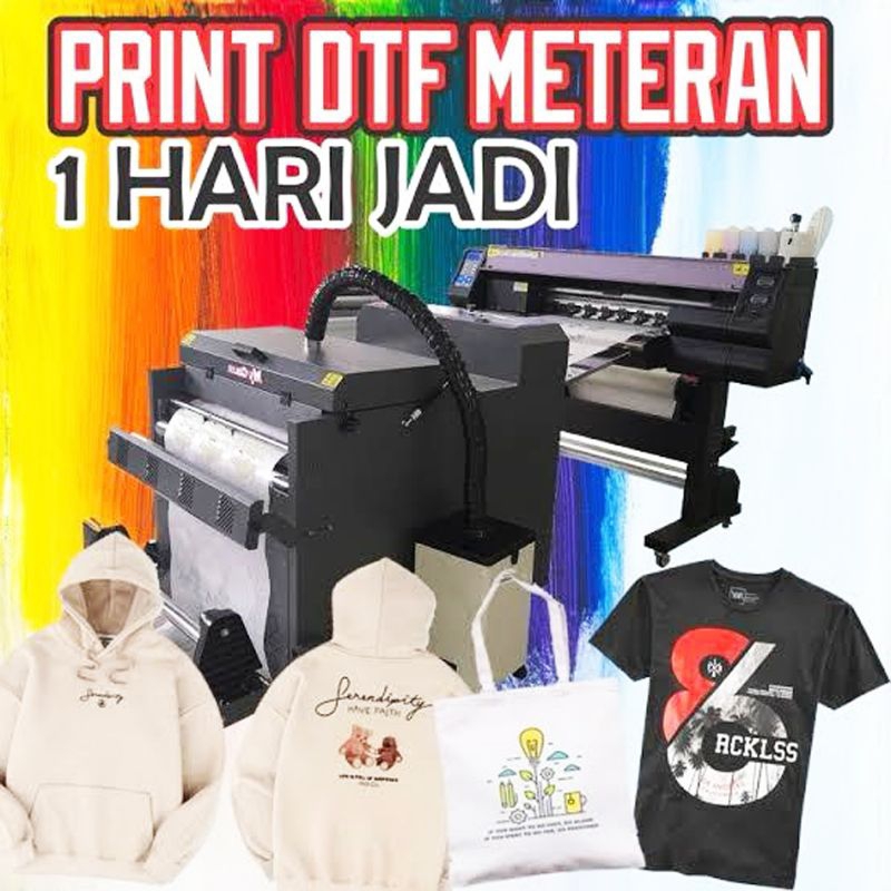 Jasa cetak print dtf meteran custom / jasa cetak sablon strika meteran custom / sablon strika / sabl