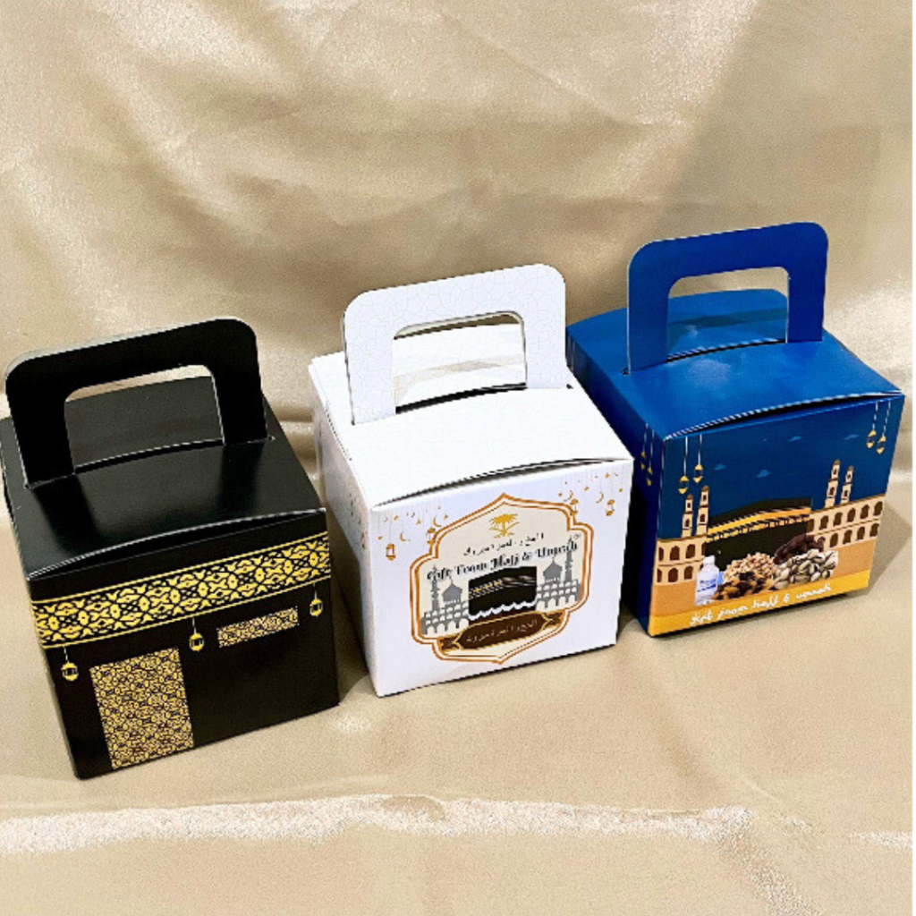 

Dus Box Kemasan Oleh Oleh Haji dan Umroh Kabah Kubus Kosong isi 50 pcs ANTI BOCOR