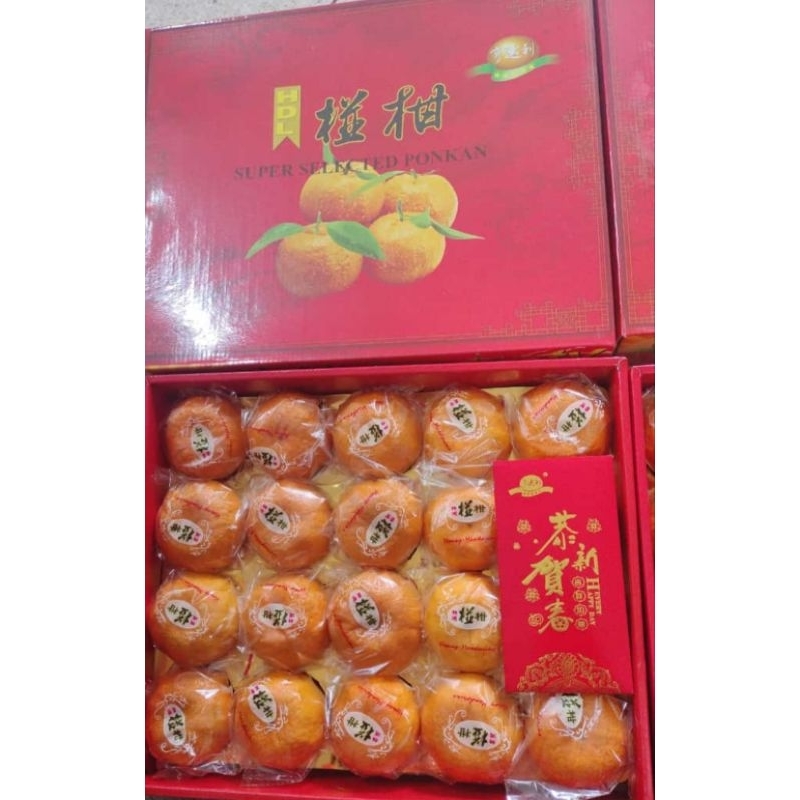 

Jeruk Ponkam HDL Giftpack isi 20 biji Hampers imlek buah imlek