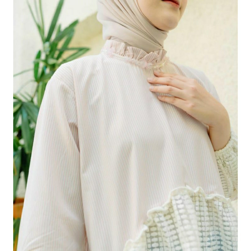 preloved melody stripe soft pink/Preloved Haidee Orlin/Preloved Tunik/Haidee&Orlin/HaideeOrlin/Prelo