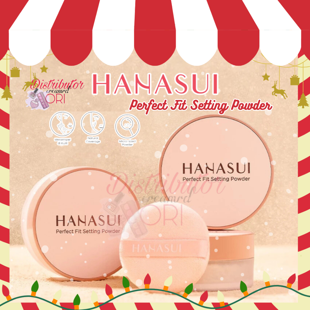 HANASUI Perfect Fit Setting Powder | Loose Powder | Bedak | BPOM BEDAK TABUR