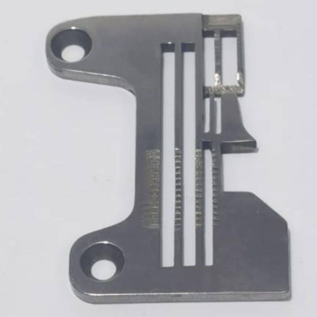 277505R40  Needle Plate / Plat Gigi Mesin Jahit Obras PEGASUS EX / SINGER 323D Benang 4 Lidah Sedang