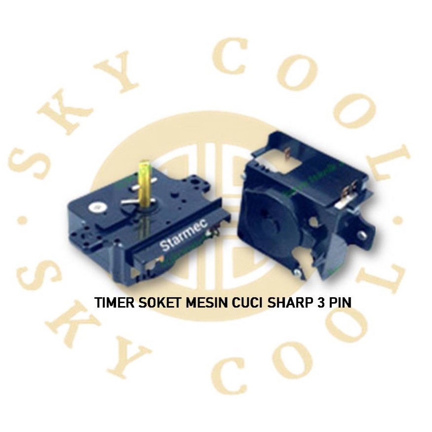TIMER SOKET MESIN CUCI SHARP 3 PIN  TIMER MESIN CUCI SHARP