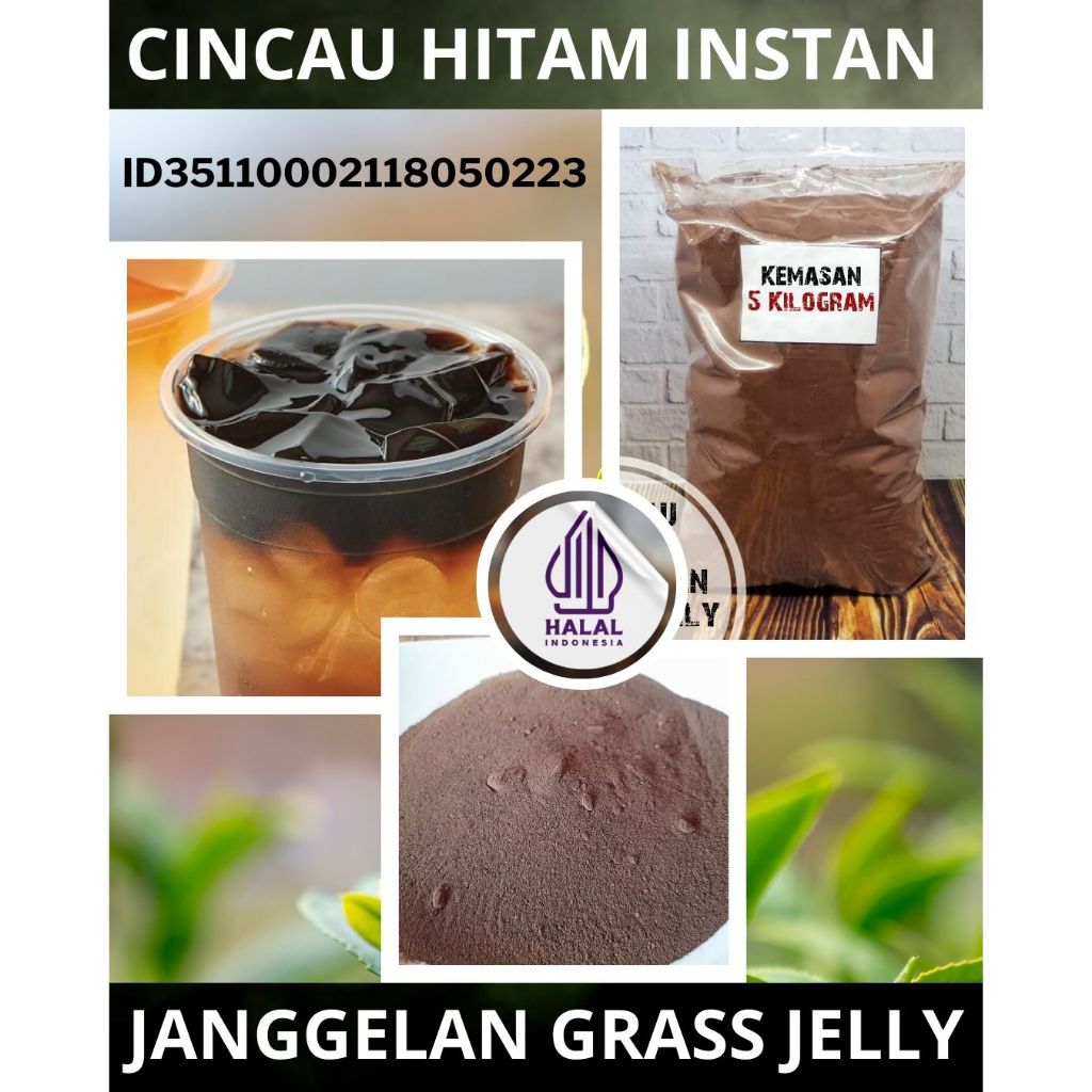 

READY STOCK Bubuk Cincau Hitam Instan Powder Kemasan Aluminium Foil 1 Kg