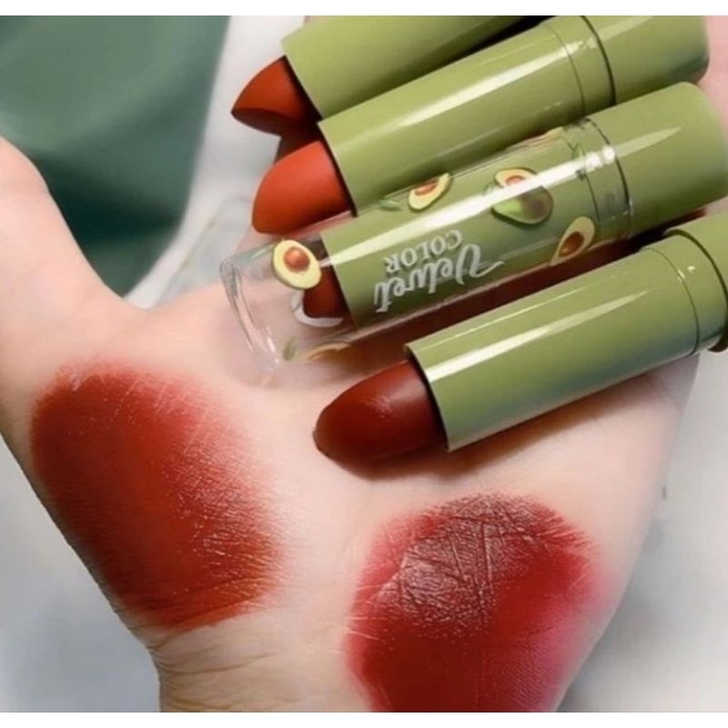 LIPSTIK HASAYA GIRL AVOCADO Super Velvet Color Matte Lipstick stick Kiss Beauty Pigmented Transferpr