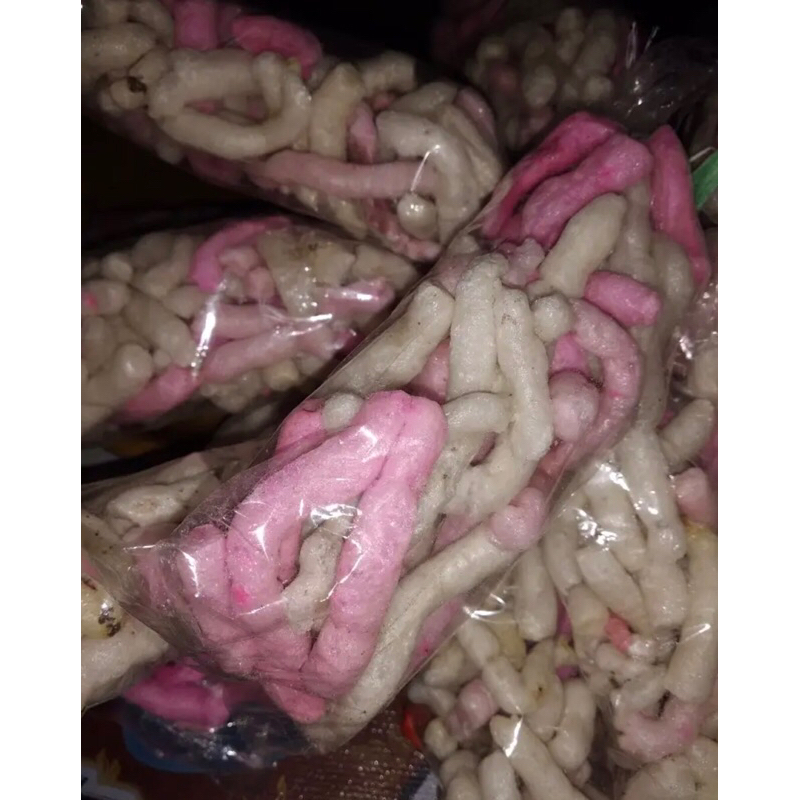

Kerupuk cacing/kerupuk ceos