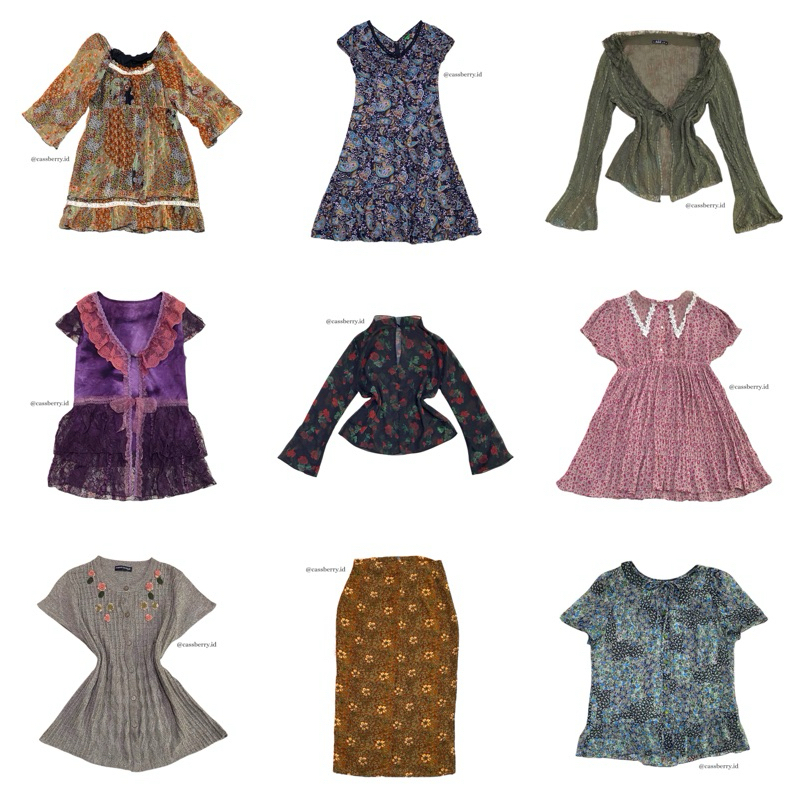 ETALASE 1 // Lace Crop Top Y2K Milkmaid Fairycore Pointelle Babydoll Coquette Vintage Cardigan