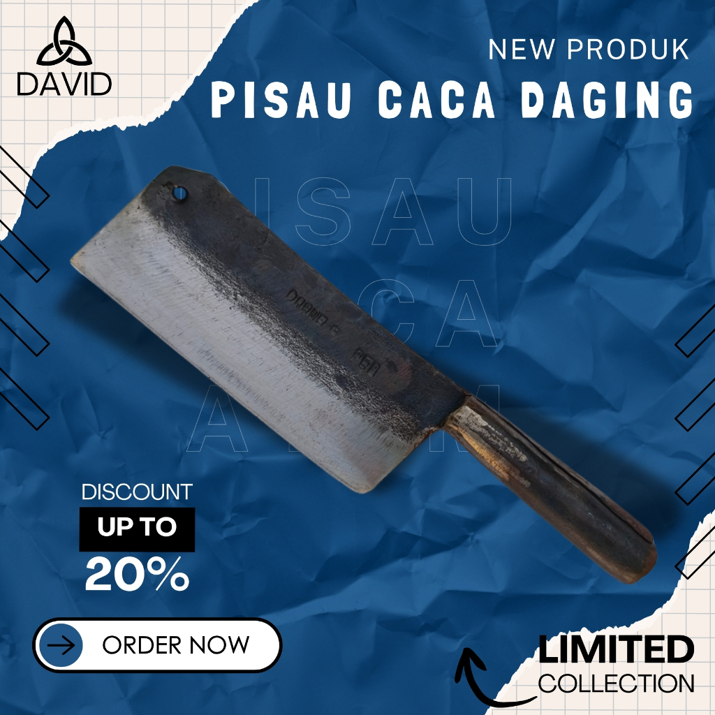 PISAU CINCANG DAGING DAN TULANG ER BAJA ASLI / PISAU CINCANG TULANG DAN DAGING