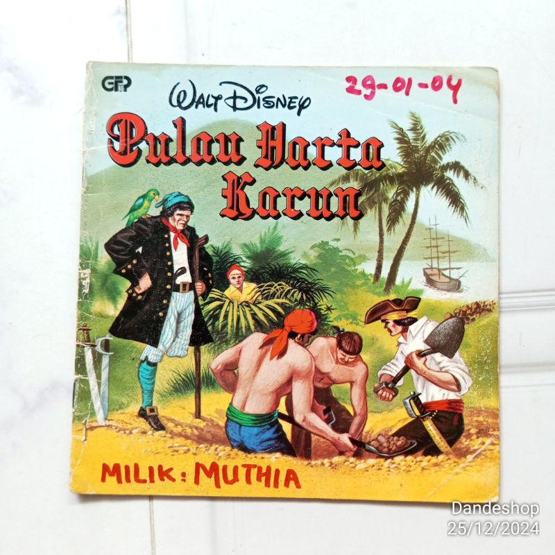 Walt Disney Pulau Harta Karun - Buku Cerita Anak Bekas Preloved