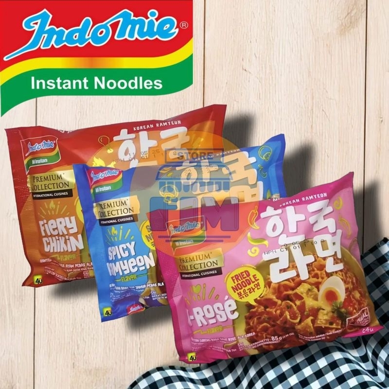 

Indomie Premium Collection Korean Varian Spicy Ramyeon Fiery Chikin dan K Rose