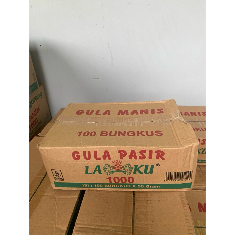 

GULA PASIR LAKU 50 GRAM 1 DUS ISI 10 RENCENG (100 sachet) EXPIRED 12-2027