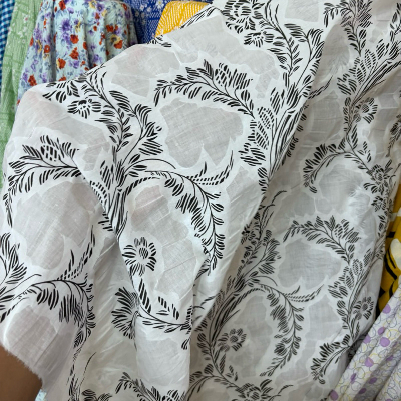 Kain Katun Paris Premium - katun Paris motif premium - kain bahan motif - kain premium - kain metera