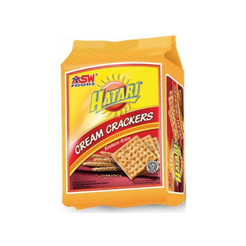 

HATARI Cream Crackers 245gr | Makanan ringan | jajanan anak | BPOM | COD