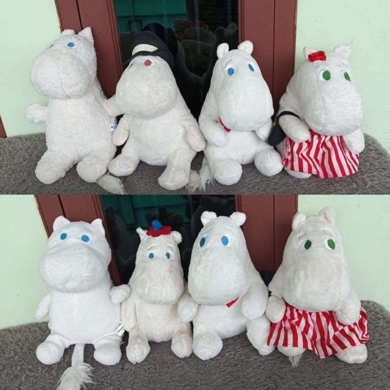 DISKON  Boneka Moomin Putih Bersih Original - Hippo Renjun NCT Gembul Jumbo Like New Kolpri Kado/Had