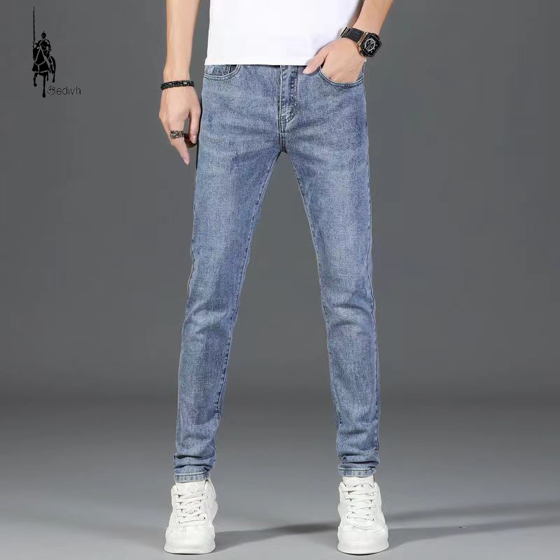 Medivh Celana jeans pria Blue jeans pria Jeans korea celana slim fit pria