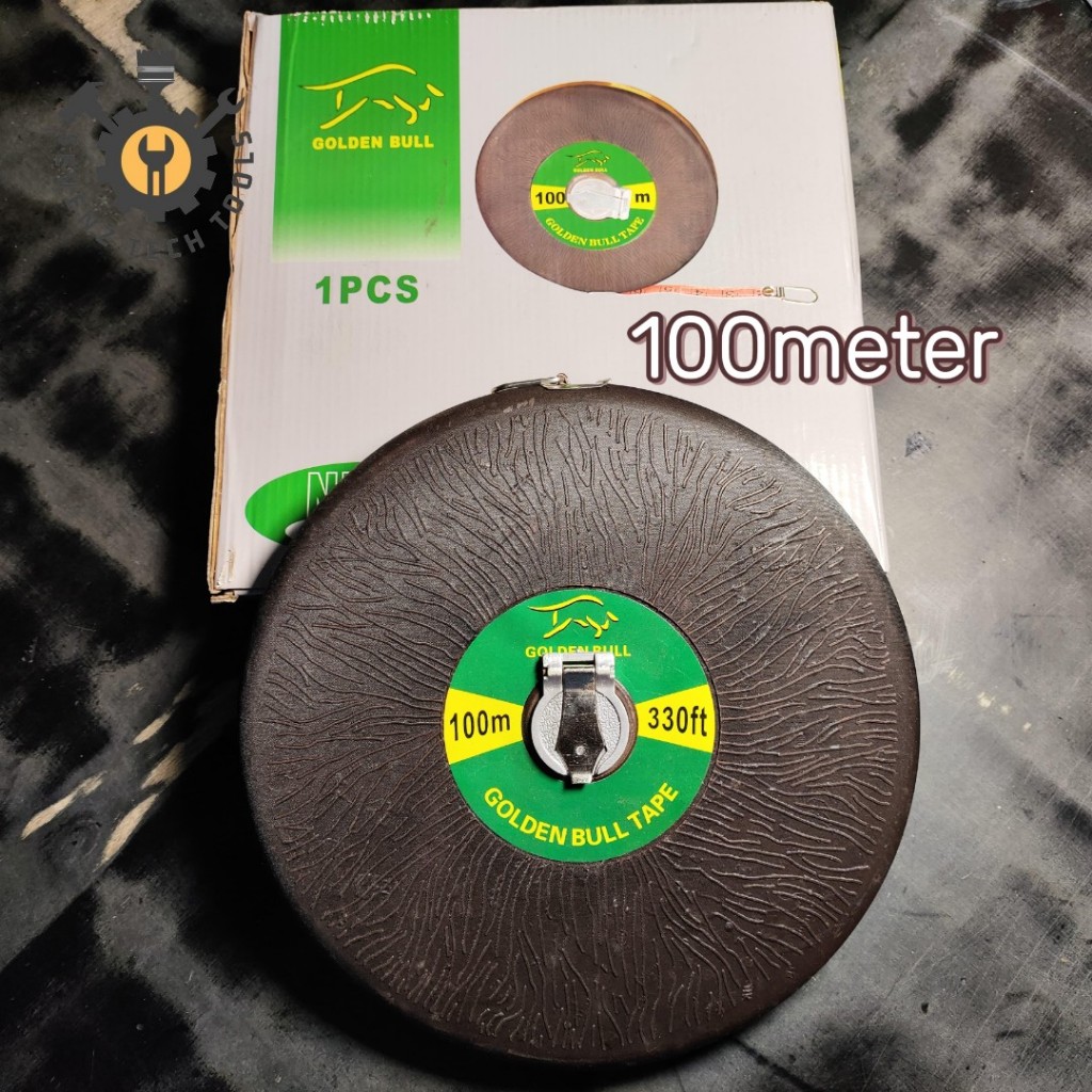 METERAN GULUNG 100M RUSH / METERAN BULAT 100METER/30FT METERAN KAIN / METERAN JALAN 100METER RUSH BA