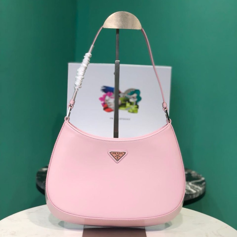 Prada Cleo Brushed Leather Shoulder Bag