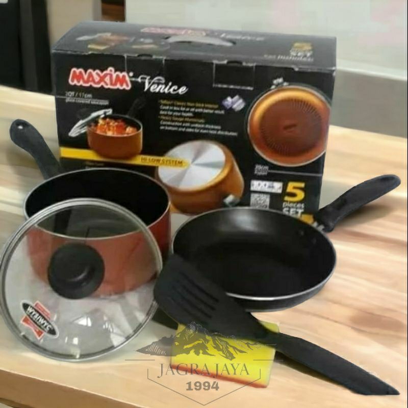 Maxim Venice Set5 , Panci Maxim Set 5 Original