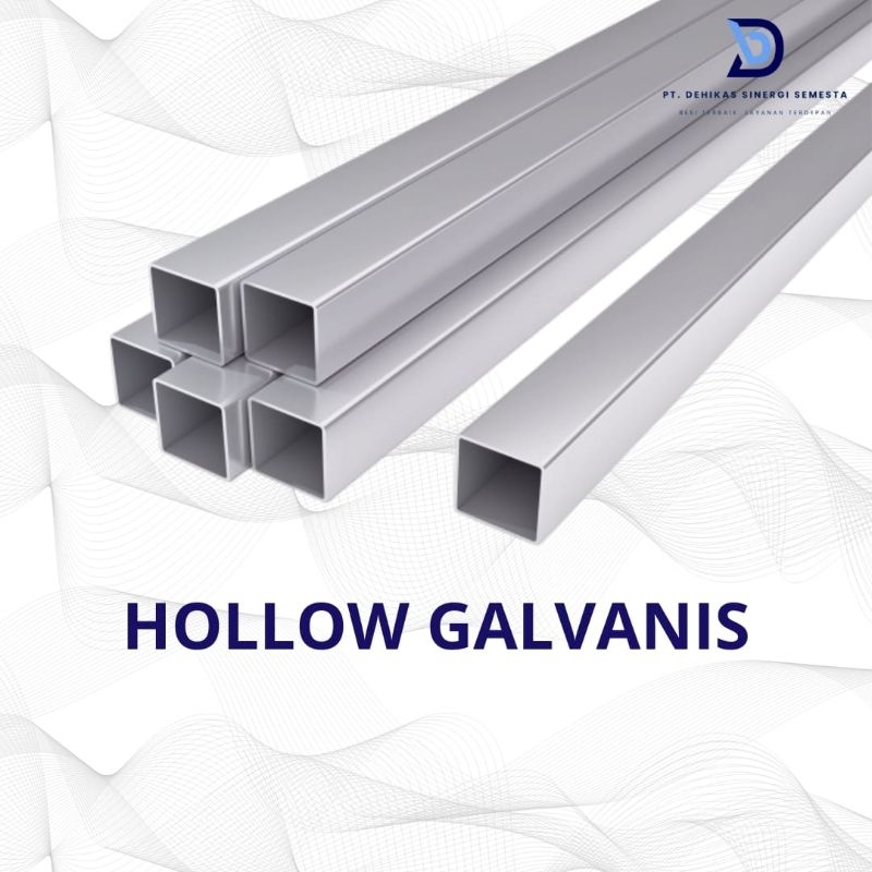 hollow galvanis 2x4 pipa kotak besi galvanis panjang 6 meter