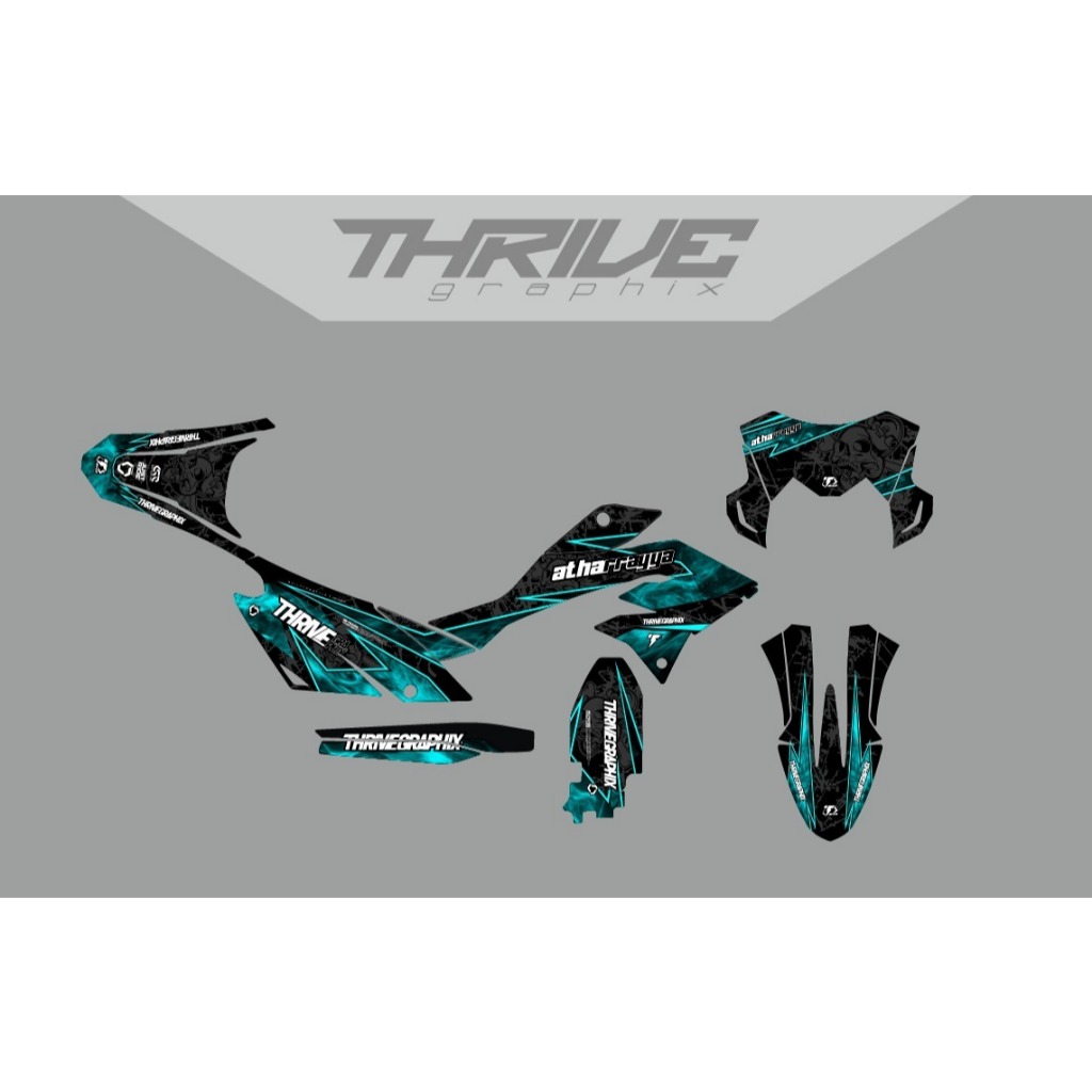 DECAL STICKER VARIASI DTRACKER CUSTOM DECAL DTX