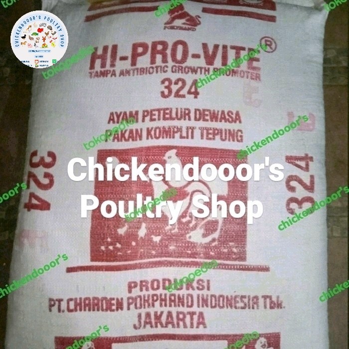 324e pur ayam petelur 324 E charoen pokphand pakan telur komplit layer