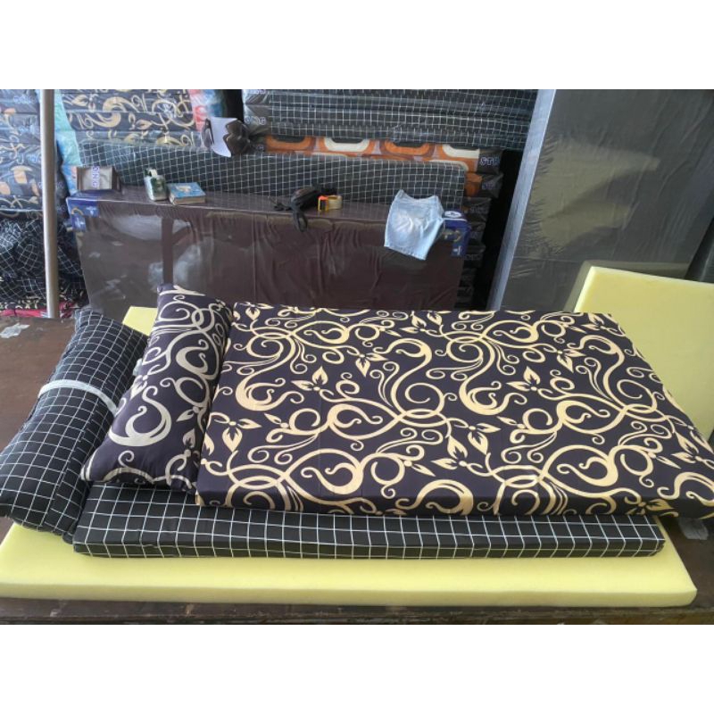 KASUR LIPAT KASUR TRAVEL BED TEBAL 7CM INCLUDE BANTALAN MATRAS TRAVELING CAMPING KEMAH PIKNIK