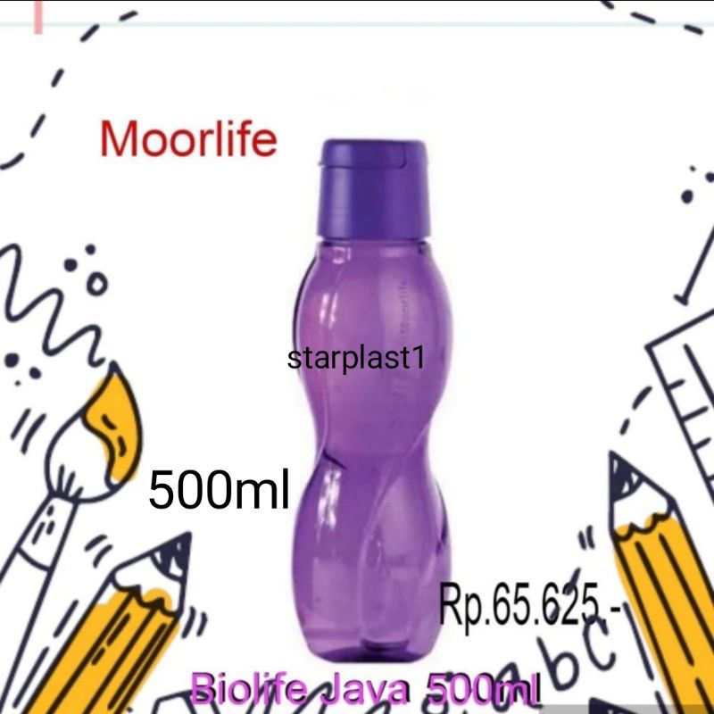 Biolife java 500ml Moorlife botol air minum tahan panas hingga 100°C