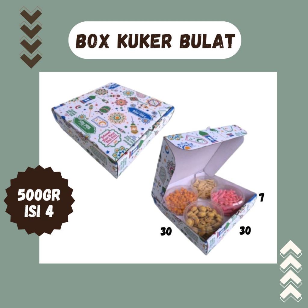 

Box 30x30x7 LD Toples 500gr Isi 4 Kue Kering Motif Lebaran/Polos Eid Mubarok Kotak Idul Fitri Dus Parcel Box Lebaran Kardus Packing Bingkisan Baju Kotak Hampers