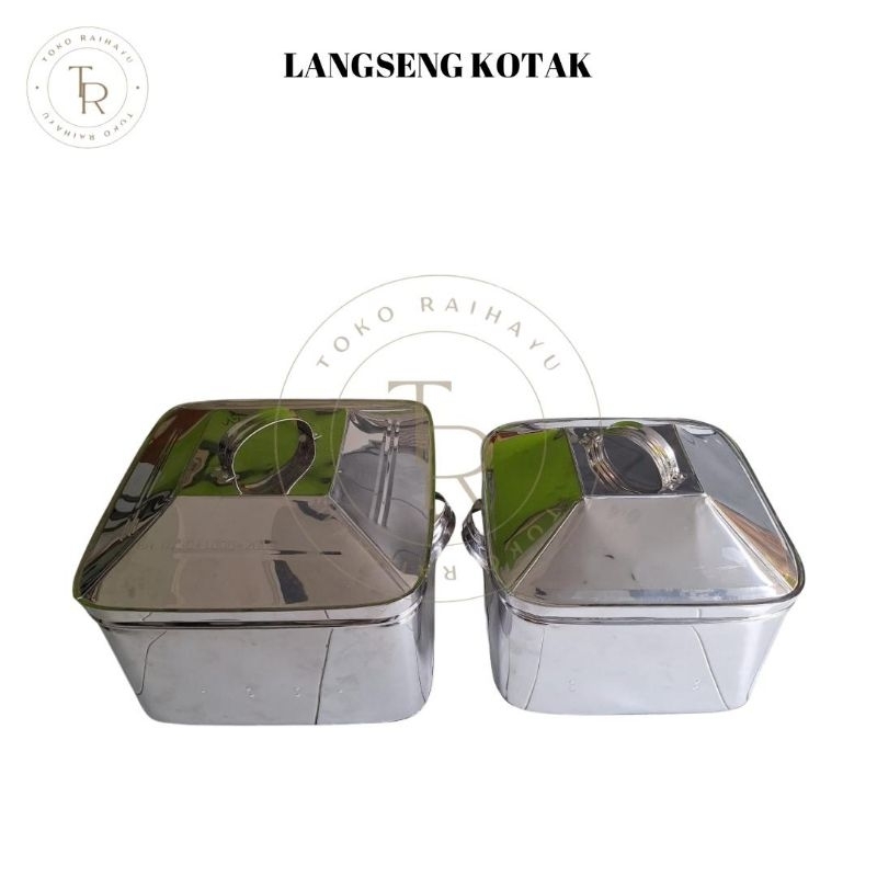 Langseng kalakat kotak stainless steel